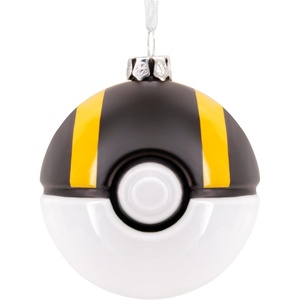Hallmark Christmas Ornament, Pokémon Ultra Ball Ornament, Blown Glass, Gifts for Pokémon Fans