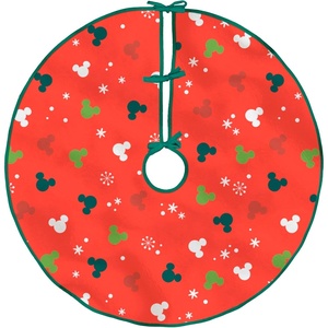 Hallmark Christmas Tree Skirt, Disney Mickey Mouse Ears Tree Skirt, 48″, Fabric, Gifts for Disney Fans