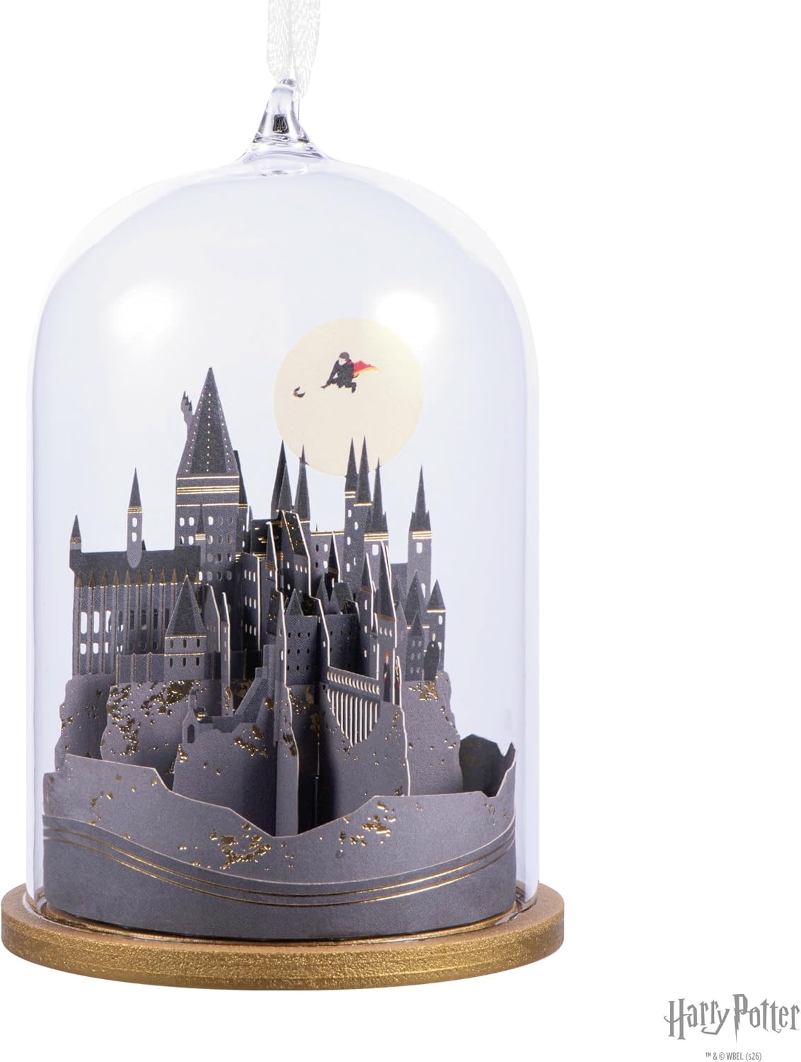 image:imageHallmark Signature Christmas Ornament Harry Potter Hogwarts Castle Cloche Ornament Glass and Paper Gifts for Harry Potter Fans