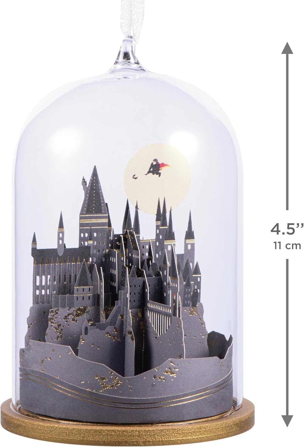 image:imageHallmark Signature Christmas Ornament Harry Potter Hogwarts Castle Cloche Ornament Glass and Paper Gifts for Harry Potter Fans