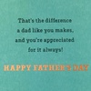 Hallmark Father’s Day Card for Dad (You Make a Difference) from Son, Daughter, Kids(You Make a Difference)